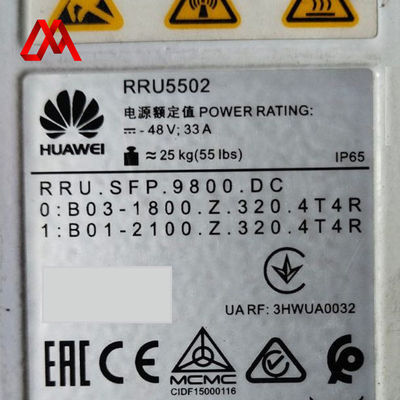 HUAWEI RRU1800/2100 RRU5502 02312BSJ Unidade de rádio remoto de banda dupla para redes 4G e 5G